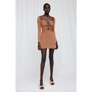 Significant Other Rosie Bodycon Mini Dress Caramel Womens Size 2